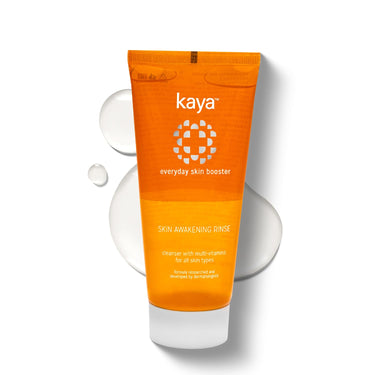 Kaya Clinic Skin Awakening Rinse with Niacinamide, Vitamin C, A & E, Vitamin C Face Wash, Vitamin C Cleanser, Brightening Face Wash, Daily Use Face Wash for All Skin Types, 100ml